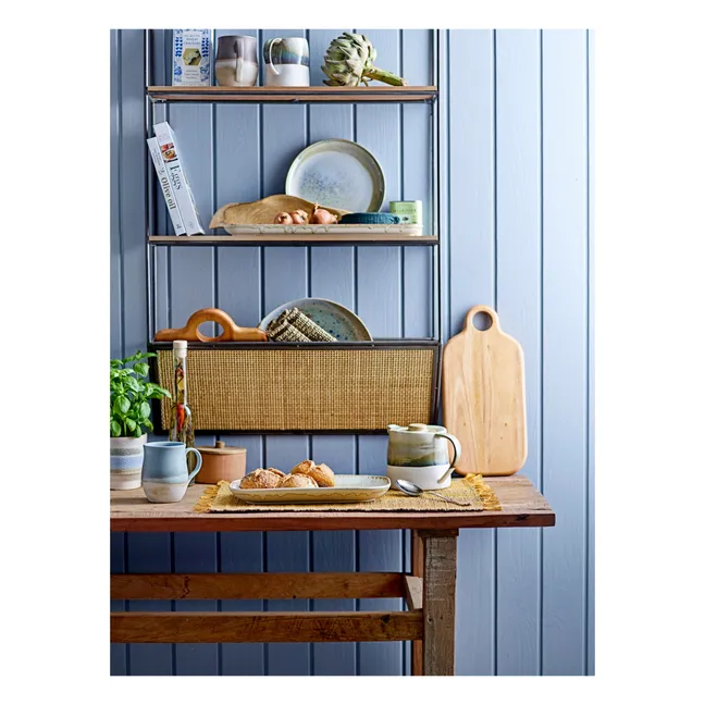 Heather Ceramic Plate - D27 cm | Grey-green