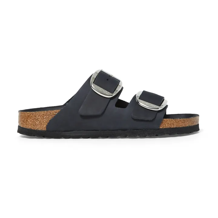 Arizona Big Buckle Oiled Leather Sandals - Adult Collection  | Black- Product image n°0