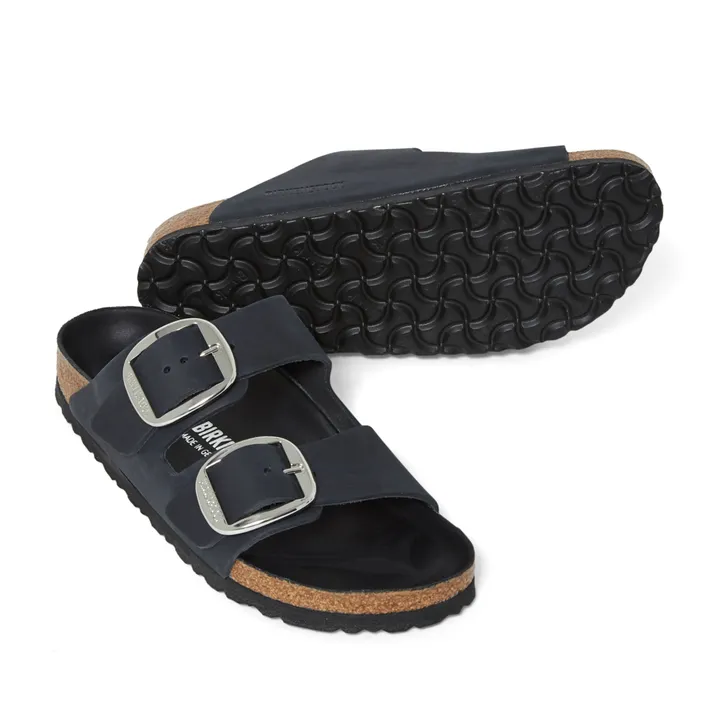 Arizona Big Buckle Oiled Leather Sandals - Adult Collection  | Black- Product image n°4