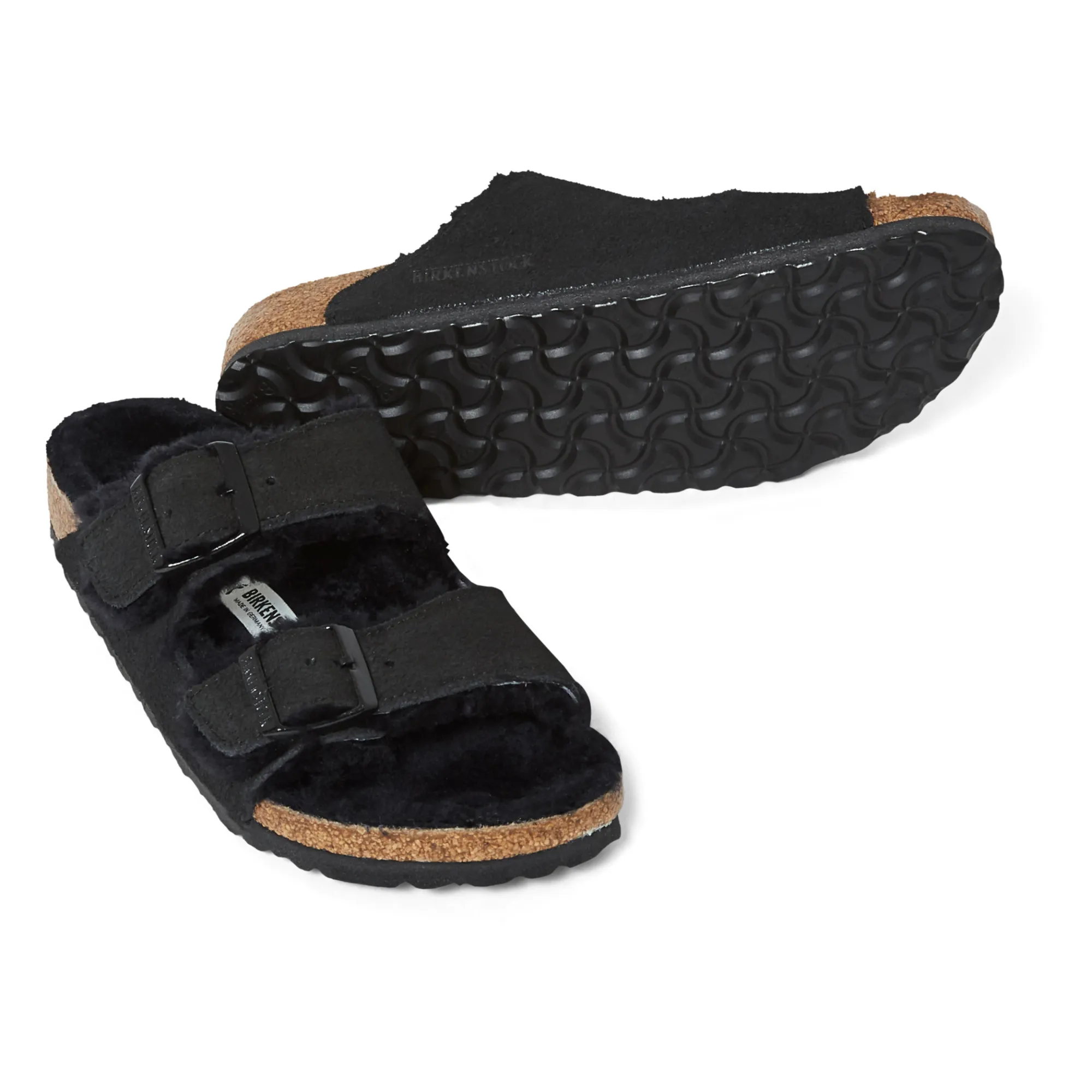 Sandales Arizona Shearling - Collection Adulte  | Noir- Image produit n°4