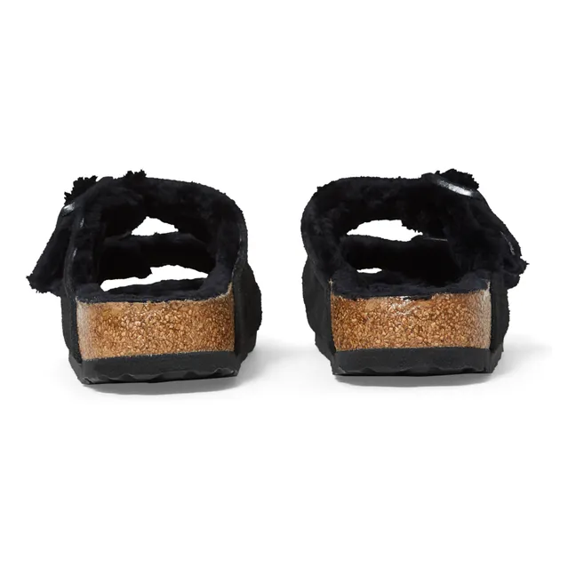 Arizona Shearling Sandals - Adult Collection  | Black