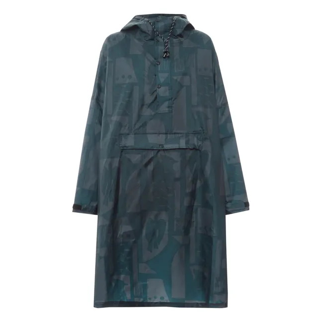 Wasserdichtes Cape Art Camo  | Schwarz