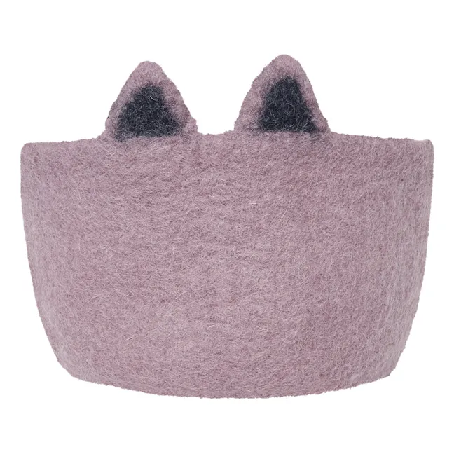Cesta de fieltro Pasu Gato | Malva