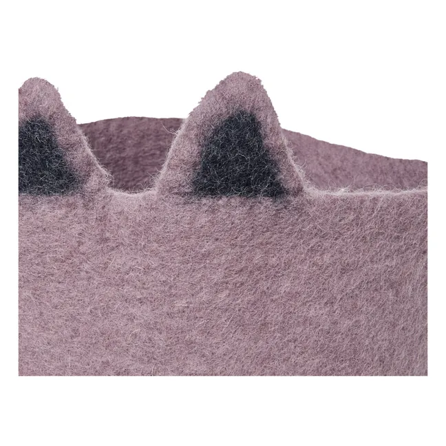 Cesta de fieltro Pasu Gato | Malva