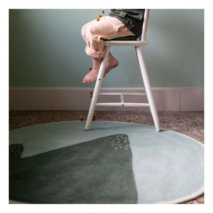 Pasu Mountain Felt Rug | Blue- Product image n°2