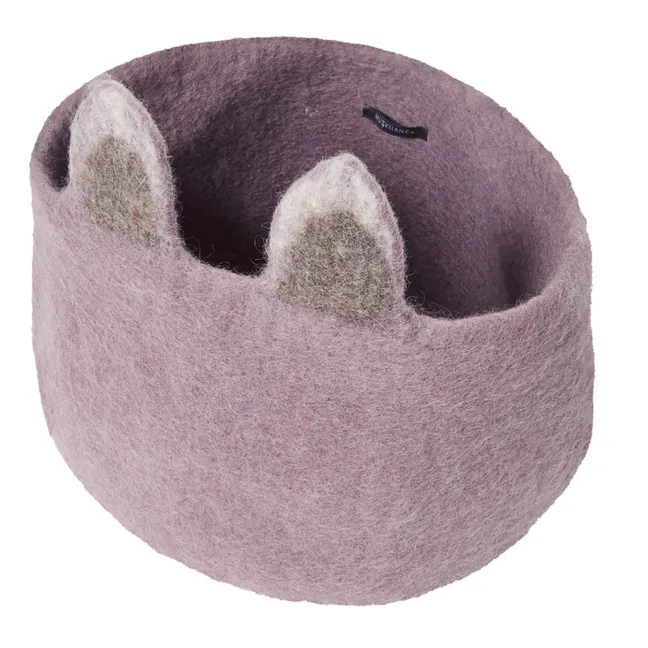 Pasu Fox Felt Basket | Mauve