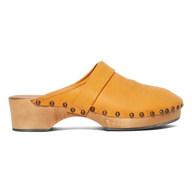 Sabots Ines Cuir | Orange