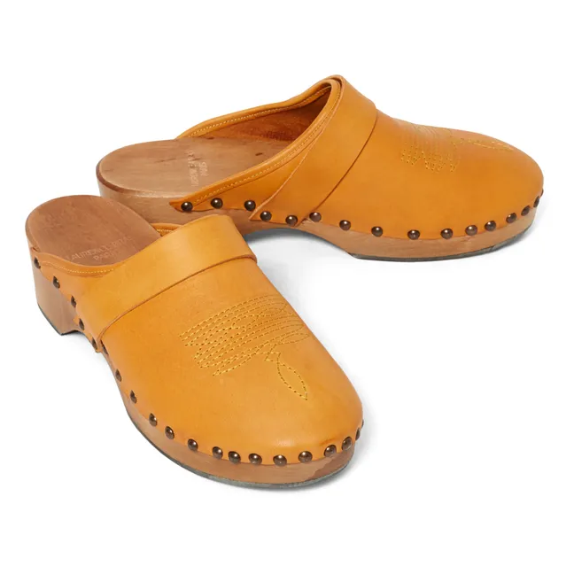 Sabots Ines Cuir | Orange