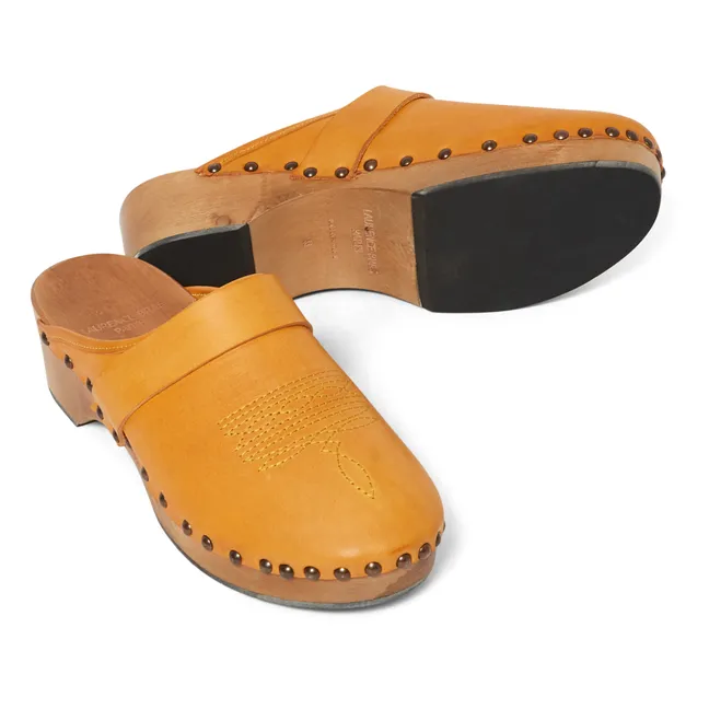 Sabots Ines Cuir | Orange