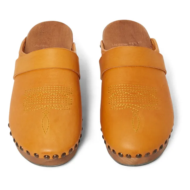Sabots Ines Cuir | Orange