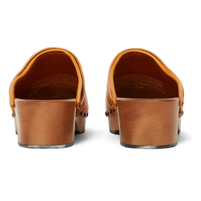 Sabots Ines Cuir | Orange