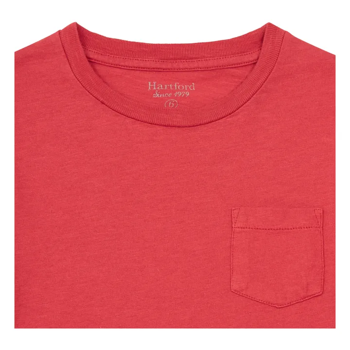 Maglietta con Tasche | Rosso lampone- Immagine del prodotto n°1