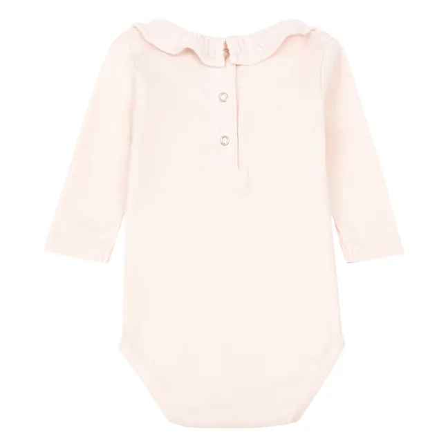 Body Coton Bio Collerette | Rose pâle