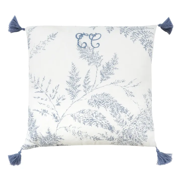 Foliage Cushion | Navy blue- Product image n°0