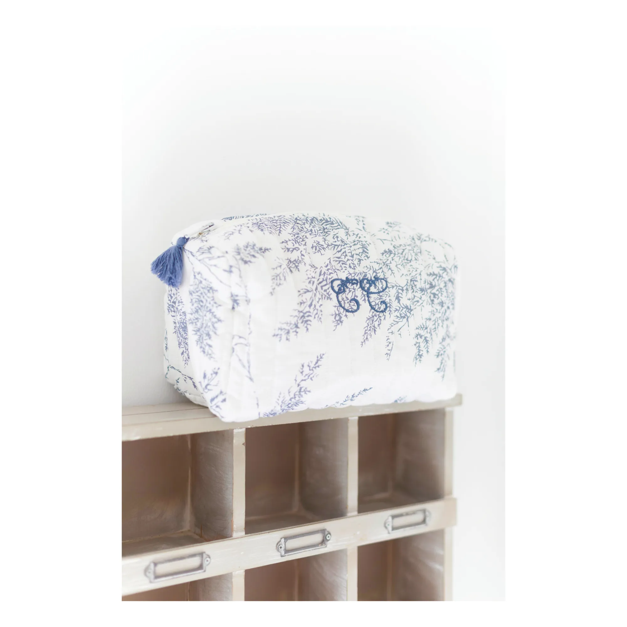Trousse de toilette Feuillage | Bleu marine- Image produit n°2