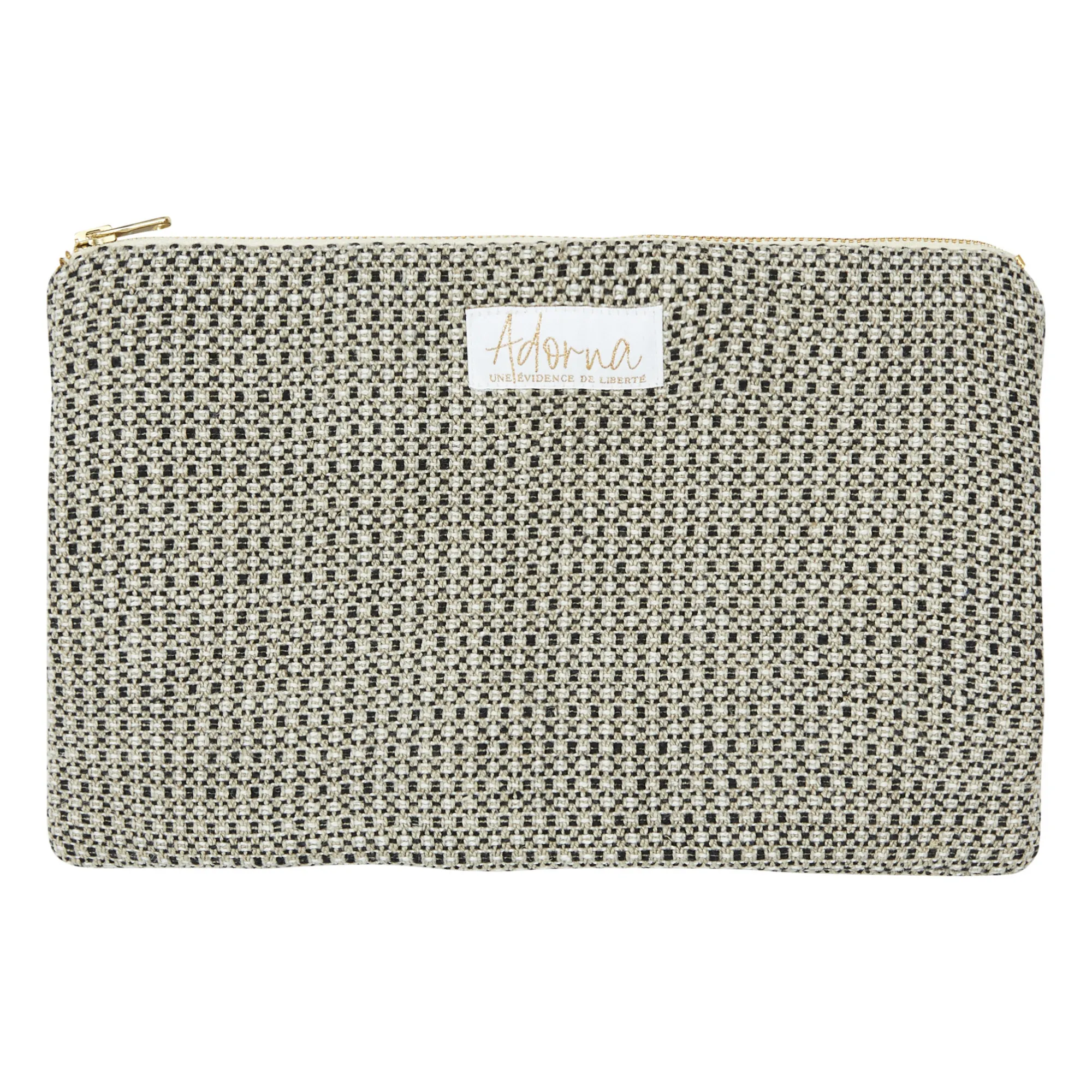 Adorna Multicoloured Julie Linen Clutch Bag