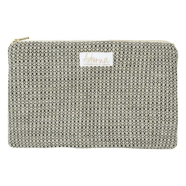 Bolso de mano de lino