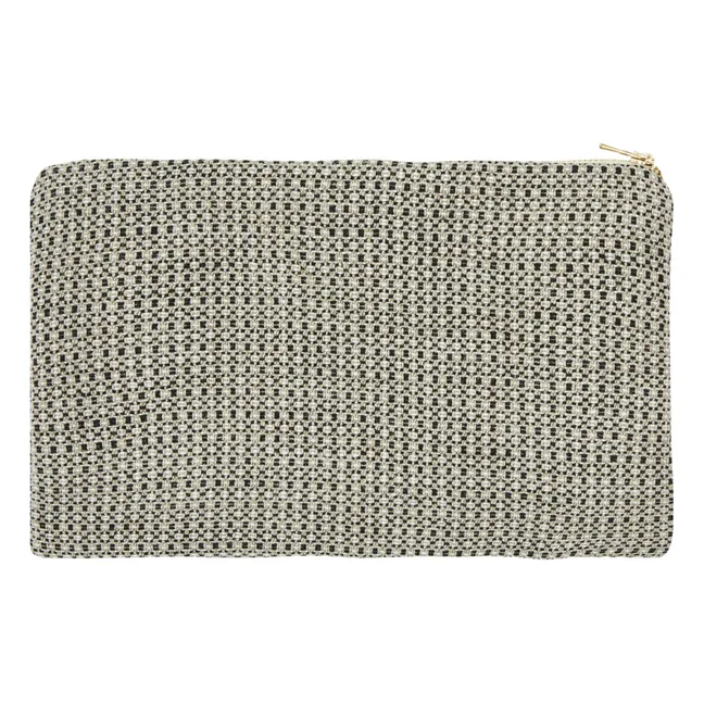 Bolso de mano de lino
