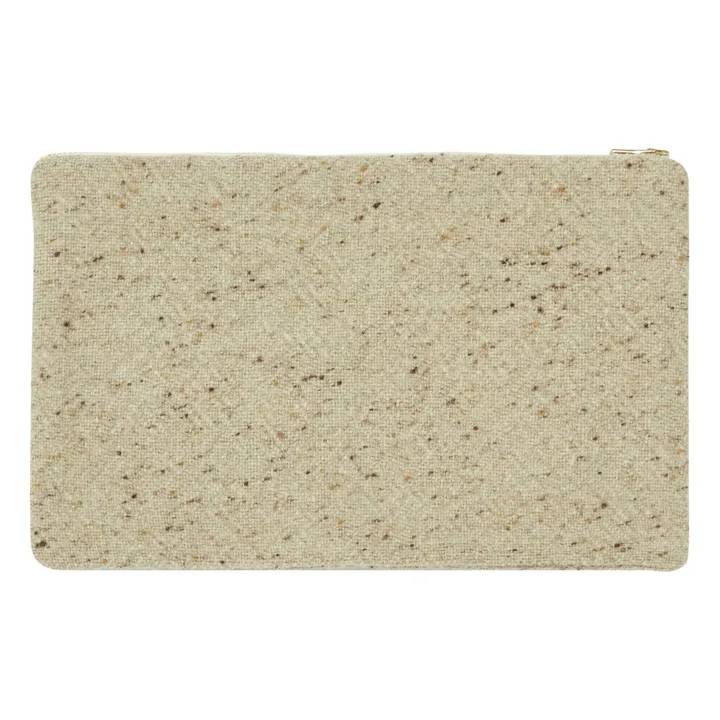 Wool and Linen Pouch | Heather beige- Product image n°2