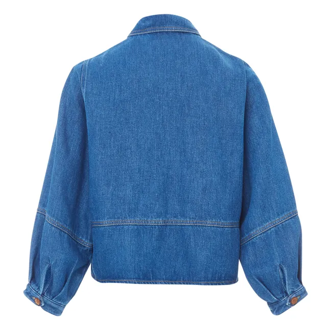 Leone Soft Denim Overshirt | Blue