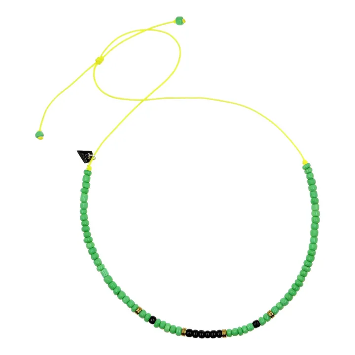 Pula Glass Bead Necklace - Kids’ Collection  | Yellow- Product image n°0