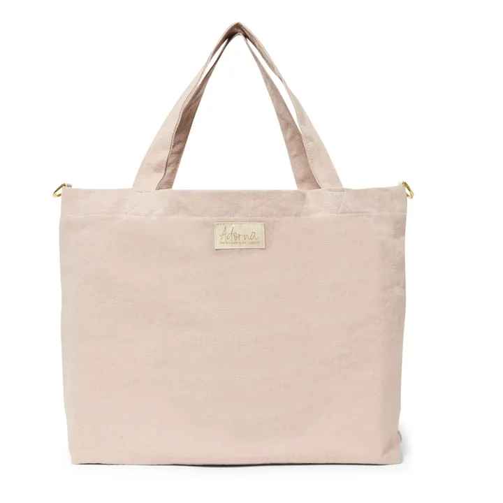 Linen Tote Bag | Powder pink- Product image n°0