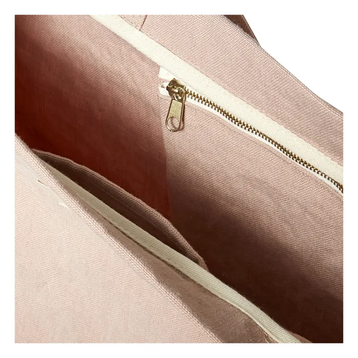 Linen Tote Bag | Powder pink- Product image n°6