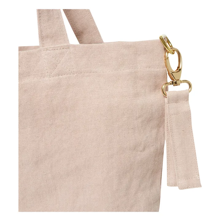 Linen Tote Bag | Powder pink- Product image n°8