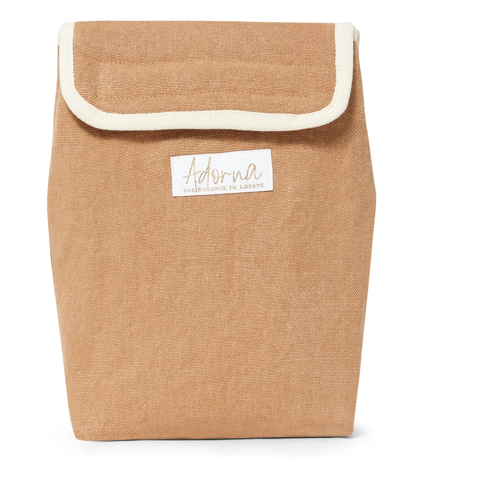 Adorna Terracotta Isothermal Lunch Bag In Linen Laura