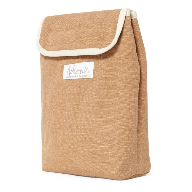 Lunch Bag Isotherme en Lin Laura | Terracotta