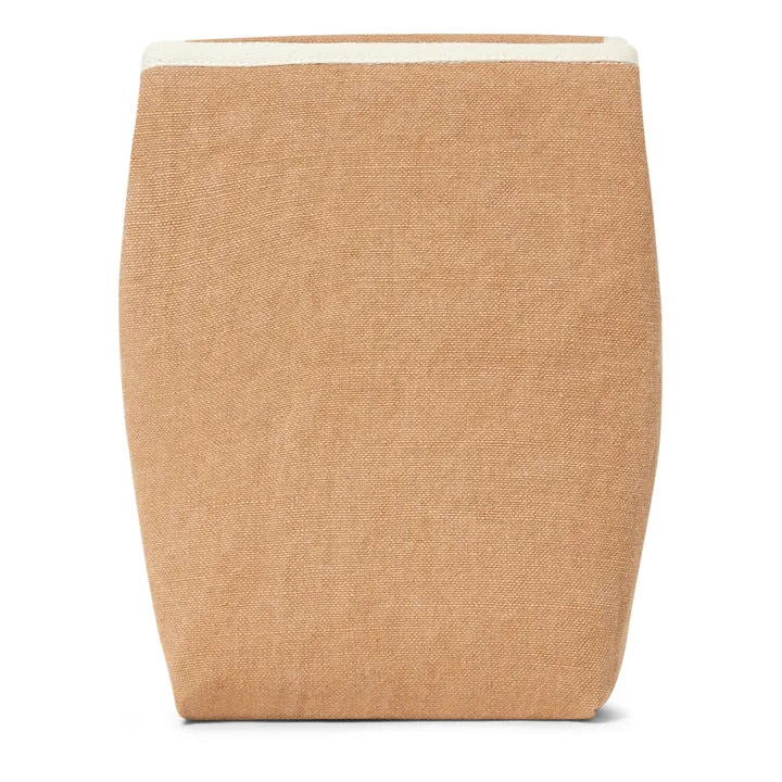 Lunch bag isotherme en lin | Terracotta- Image produit n°4