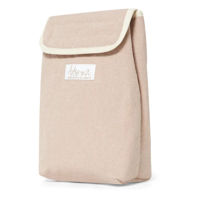 Lunch Bag Isotherme en Lin Laura | Rose