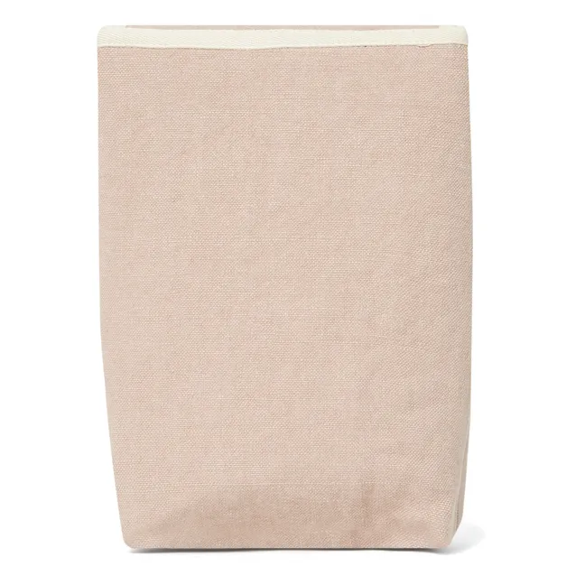 Linen Insulated Lunch Bag | Pink
