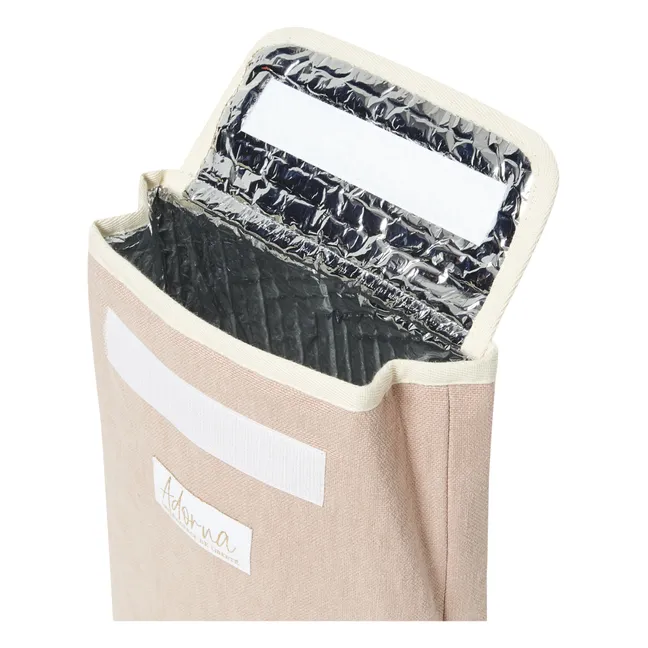 Lunch Bag Isotherme en Lin Laura | Rose