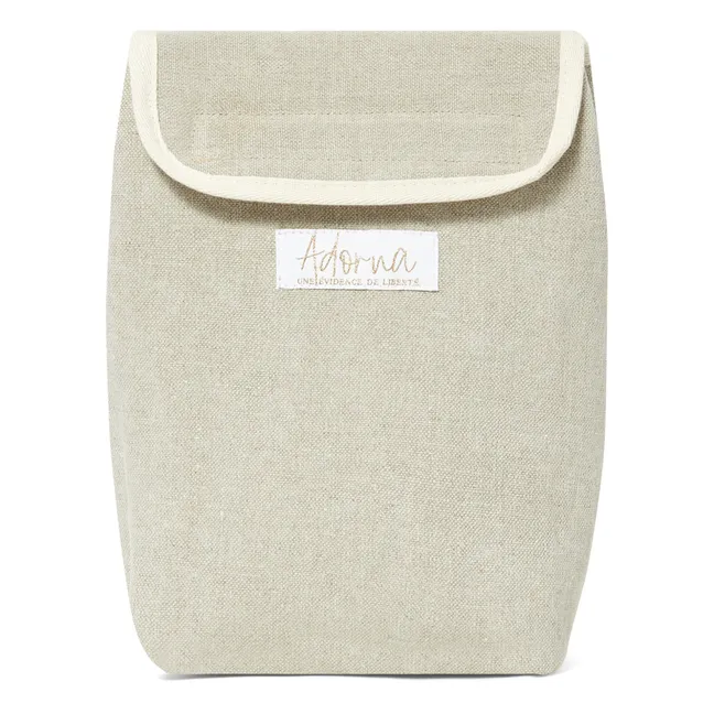 Linen Insulated Lunch Bag