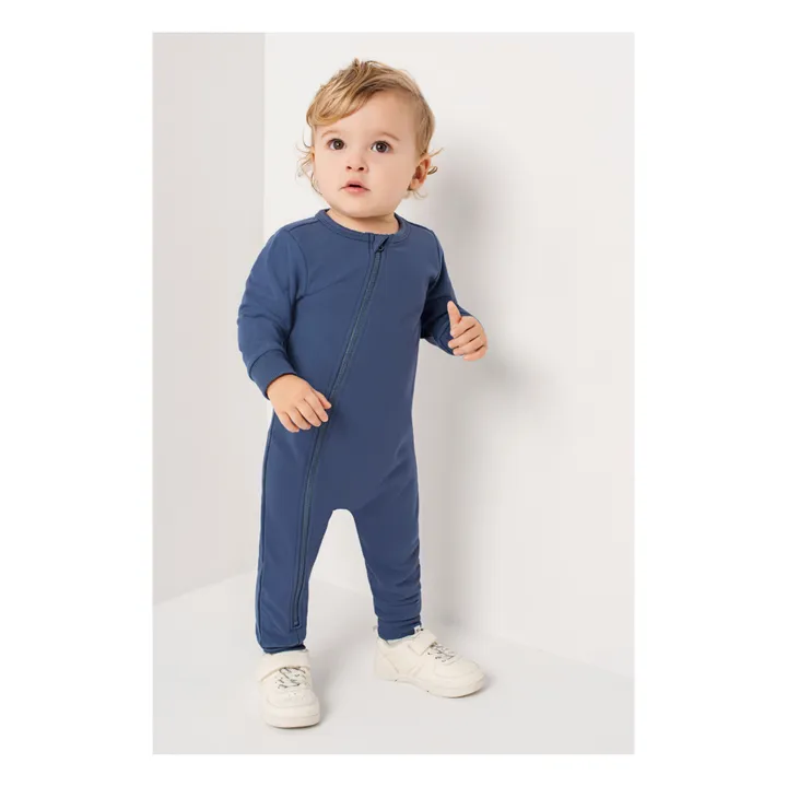 Pyjama Une Pièce Unicolore | Bleu marine- Image produit n°1