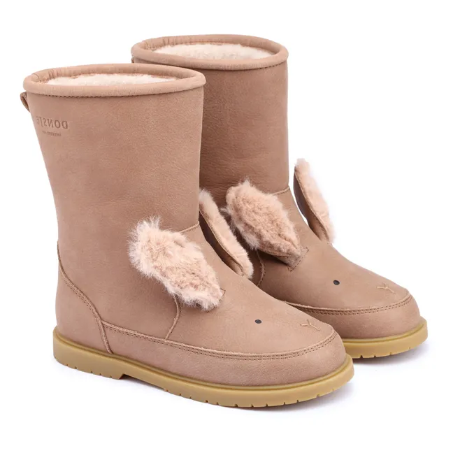 Bottes Fourrées Wadudu Exclusive Lapin | Marron glacé