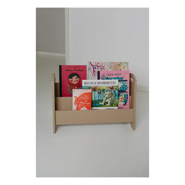 Bücherregal aus Holz | Beige