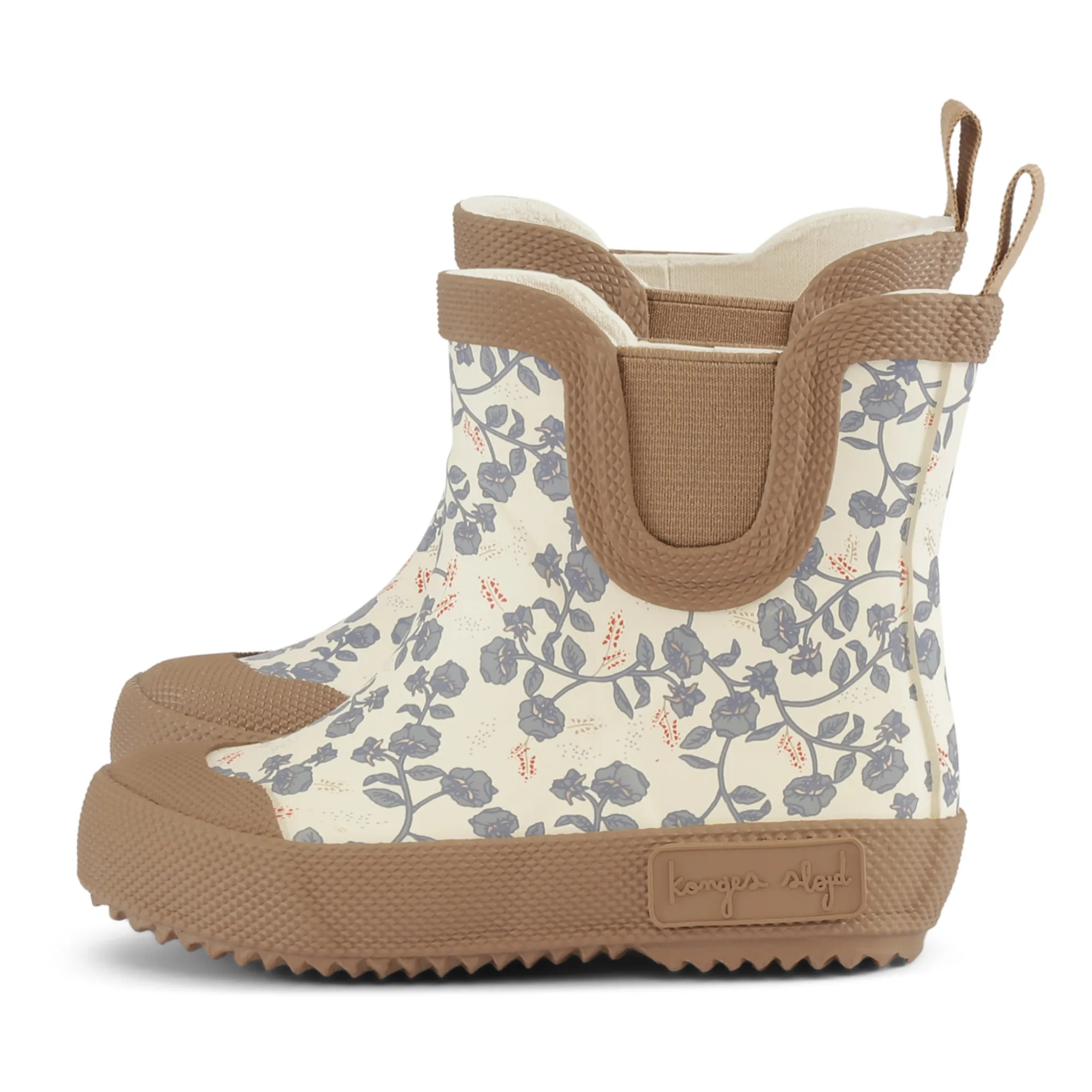 Konges Sløjd Welly Natural Rubber Rain Boots Ecru Smallable