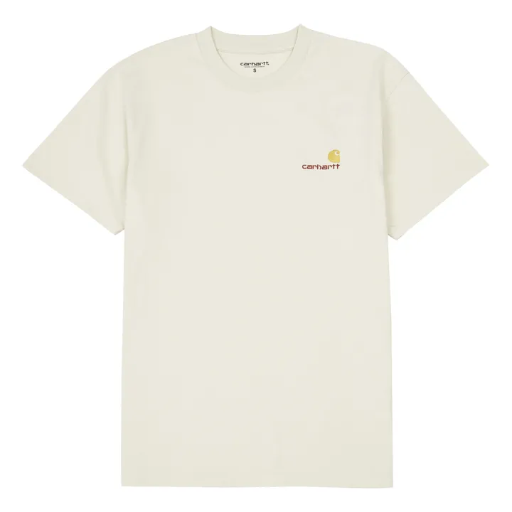 American Script Organic Cotton T-shirt | Ecru- Product image n°0