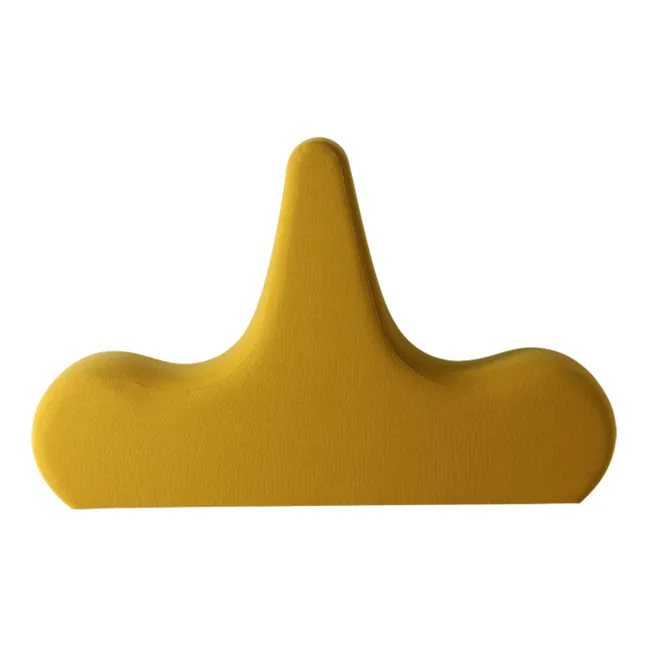 Módulo doble lounge Welle de lana | Amarillo