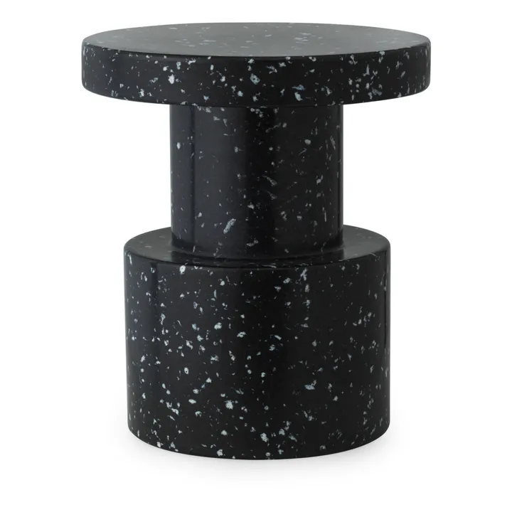 Bit Recycled Plastic Stool | Black- Product image n°0