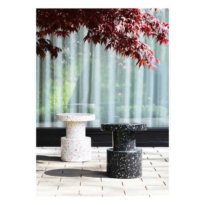 Bit Recycled Plastic Stool | Black- Product image n°4
