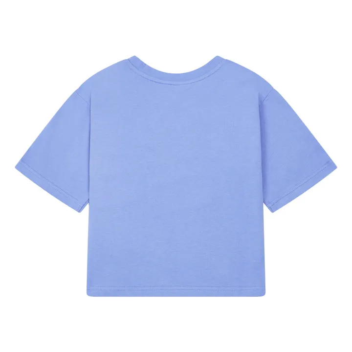 T-Shirt Droit Coton Bio | Bleu- Image produit n°2