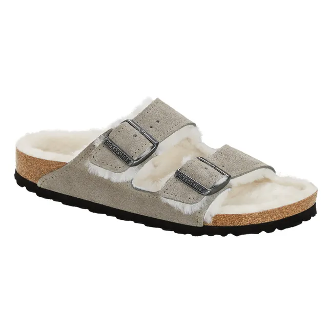 Sandales Arizona Shearling - Collection Adulte | Gris clair