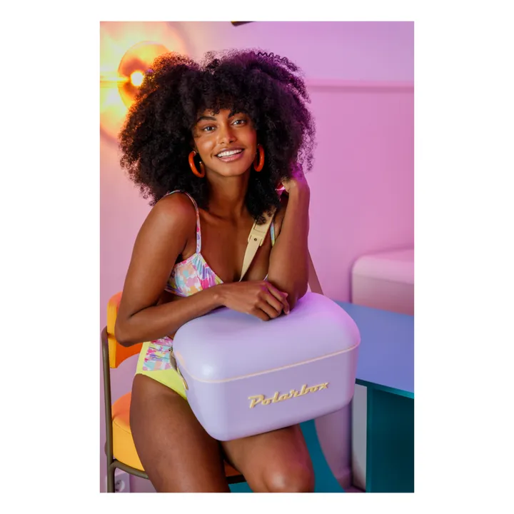 Coloured Handle Cool Box | Lilac- Product image n°2