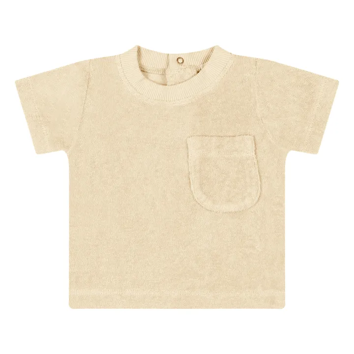 T-Shirt Frottee Bio-Baumwolle Stijn | Beige- Produktbild Nr. 0