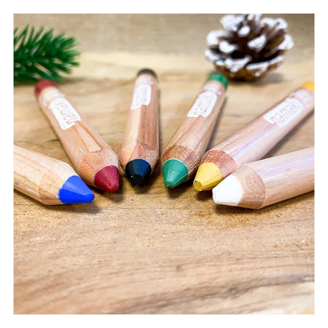 Matite da trucco, modello: Arcobaleno - Set da 6