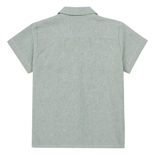 NWT $70 Ketiketa Size 18 24 M 2 2T Shirt Top Kumar Kurta Green Tunic Cotton  Boy