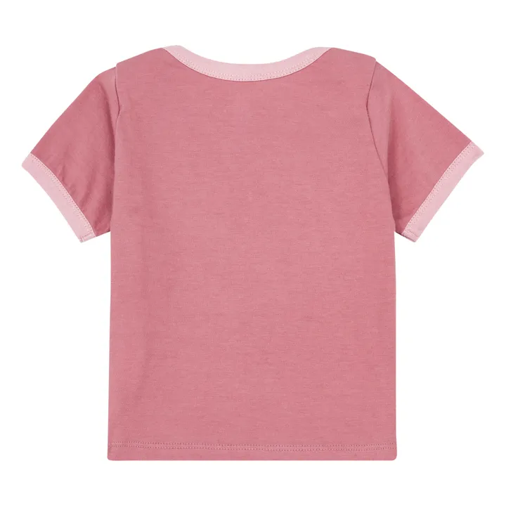 Gestreiftes Baby-T-Shirt | Rosa- Produktbild Nr. 1